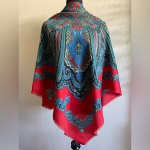 Vintage paisley pattern Italian scarf